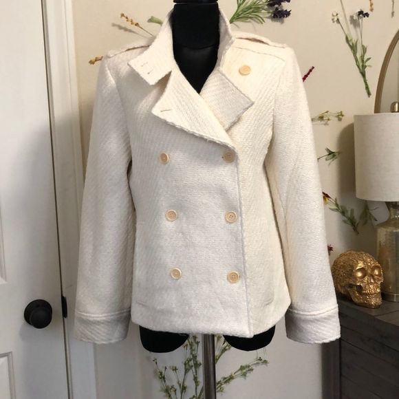 Theory Sisen Journey Jacket Twill Pea Coat NWT - Picture 3 of 14